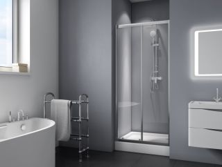 Душевая дверь BelBagno DUE 130см хром DUE-BF-1-130-C-Cr